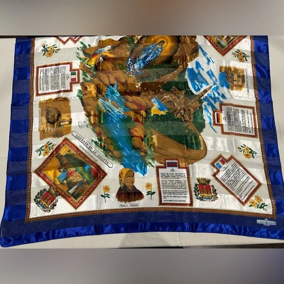 Lourdes Et La Grotte Scarf J. Mico Sancho multicolored - Picture 3 of 10